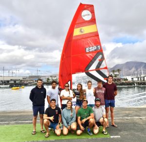El equipo olímpico IQFoil se está preparando para su primer evento internacional en Lanzarote